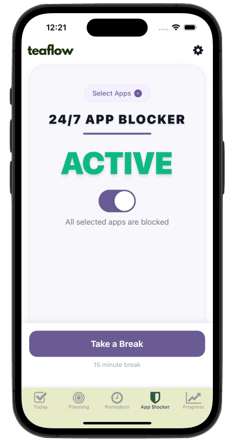 Remove distractions in one tap